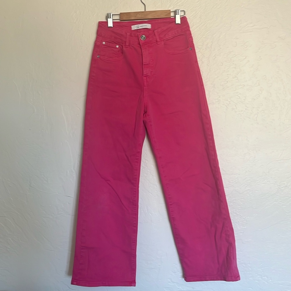 Pink Straight Leg Jeans Size S